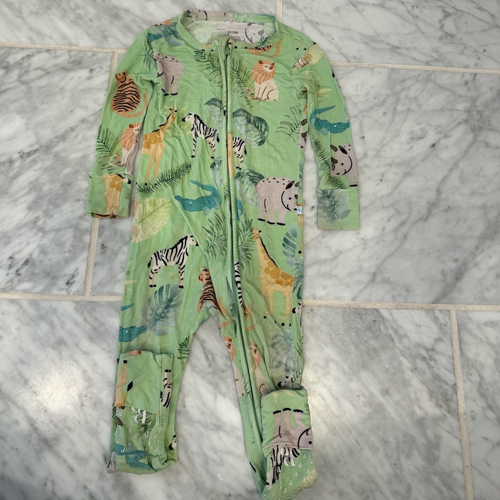 Posh Peanut Convertible Animal Print Pajama